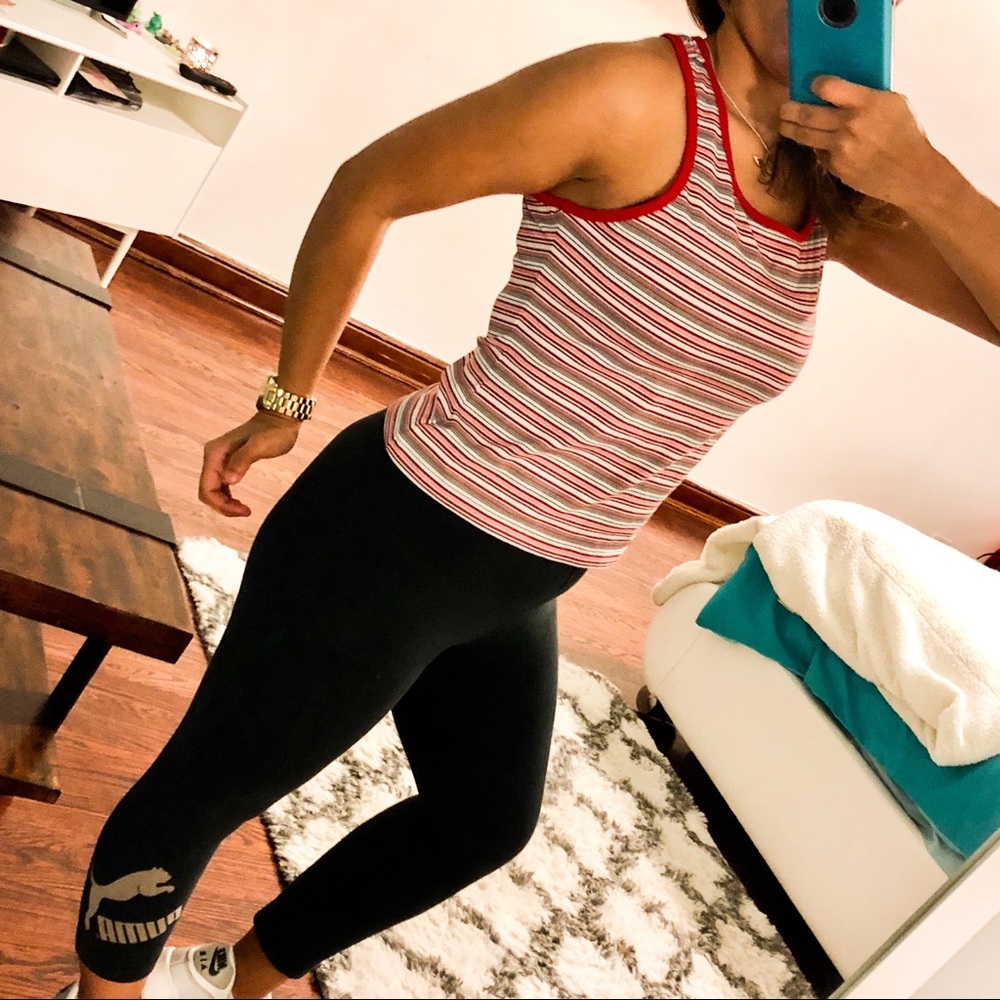 Women's striped Tanks Top Fitness